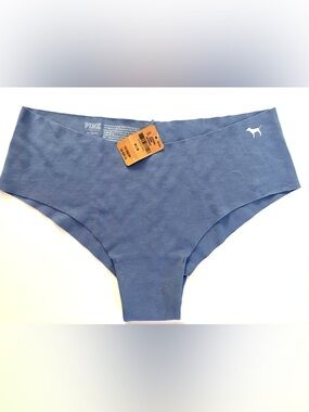 PINK Victoria's NWT Secret Blue Cheeky Seamless Panty